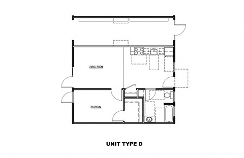 a floor plan of unit type d